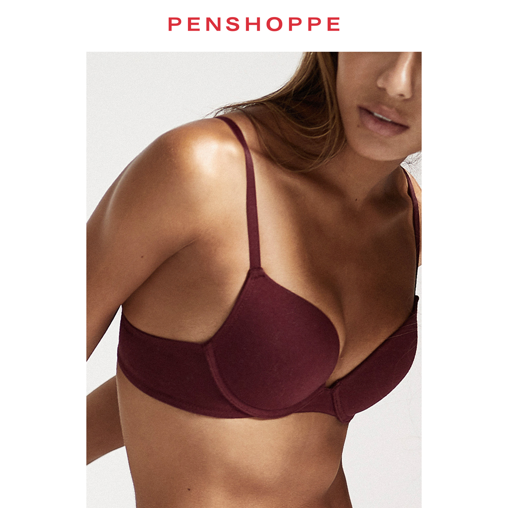 Core Tshirt Bra For Women (Burgundy) Lazada PH