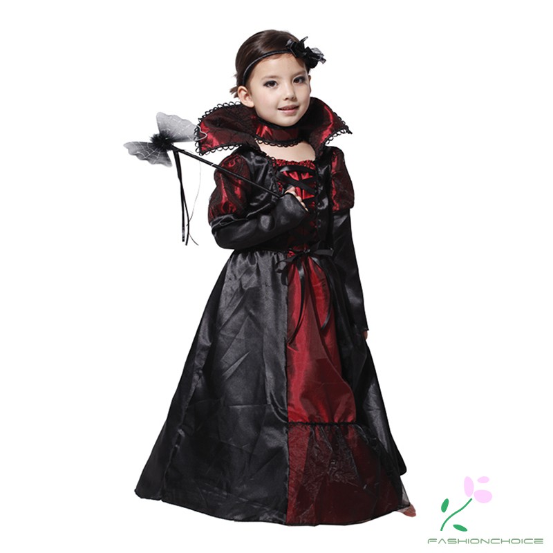 Halloween Vampire Costume Girls Gothic Disfraz Scarlet Witch Outfit ...