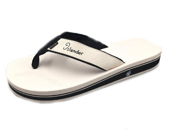 islander slippers white