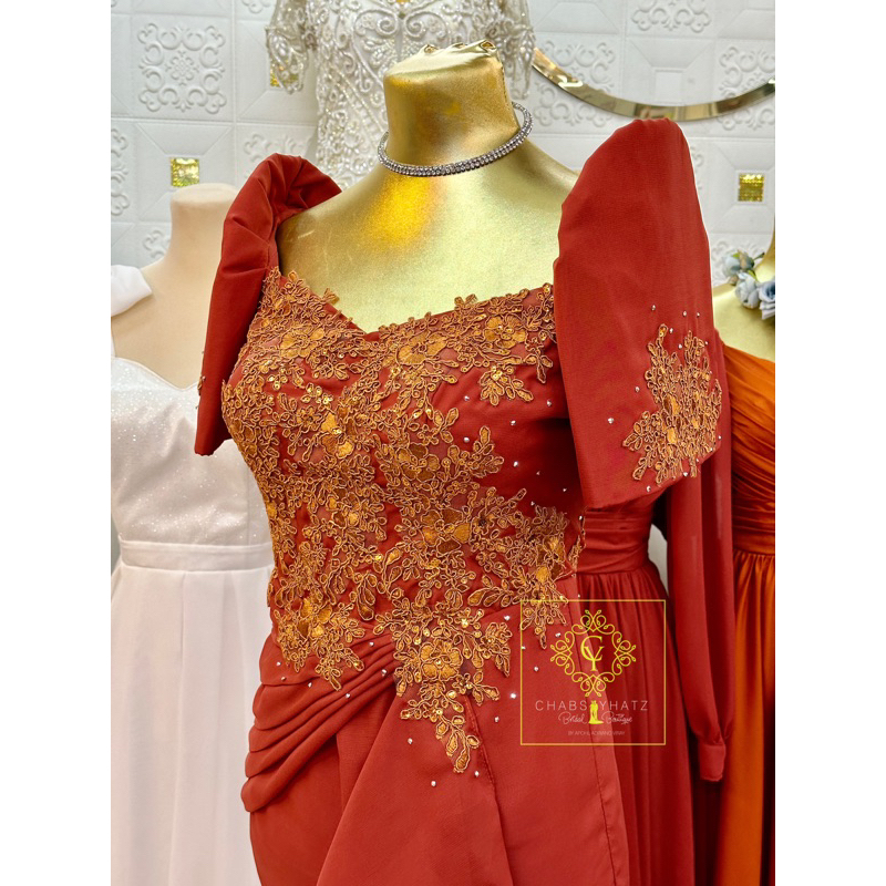 Modern Filipiniana overlap swag Code edline Lazada PH