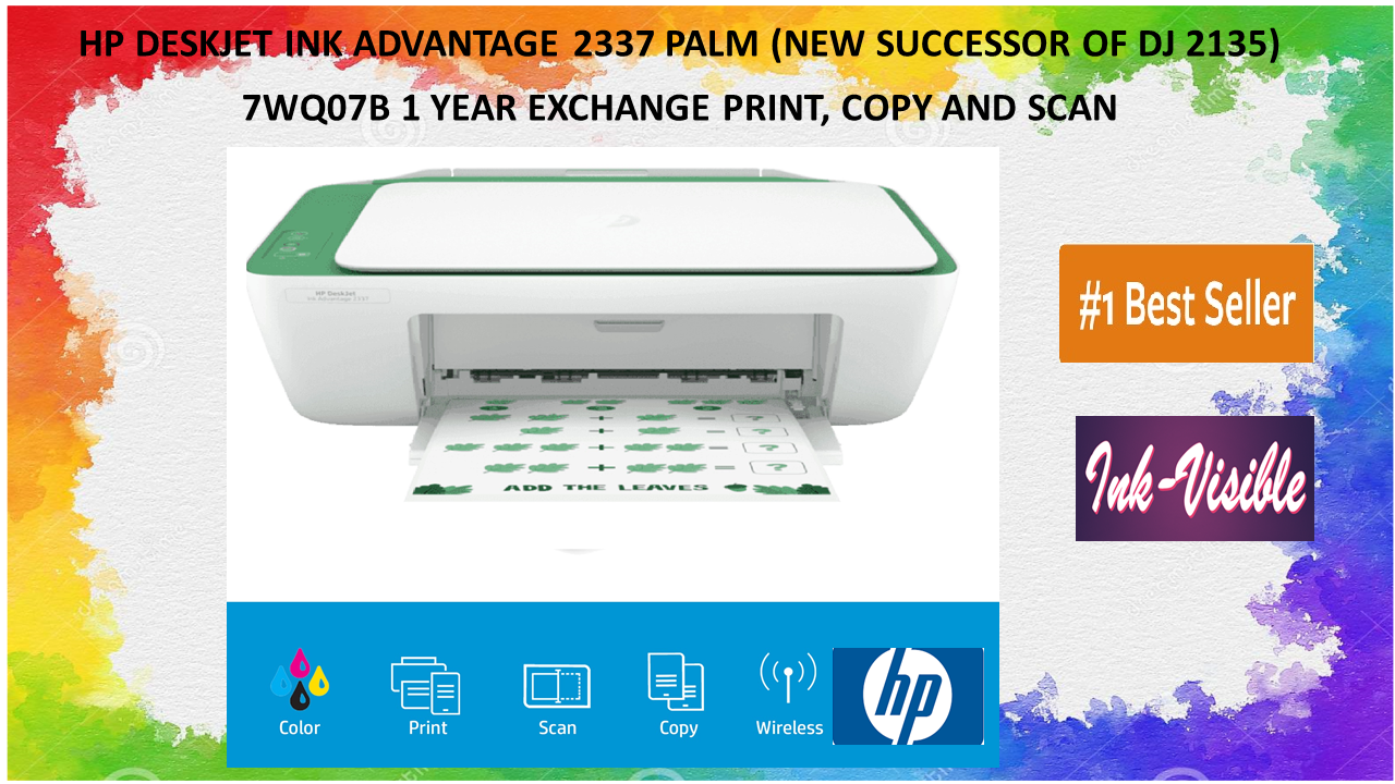 HP DESKJET INK ADVANTAGE 2337 PALM (NEW SUCCESSOR OF DJ 2135) 7WQ07B 1 YEAR  EXCHANGE PRINT, COPY AND SCAN | Lazada PH