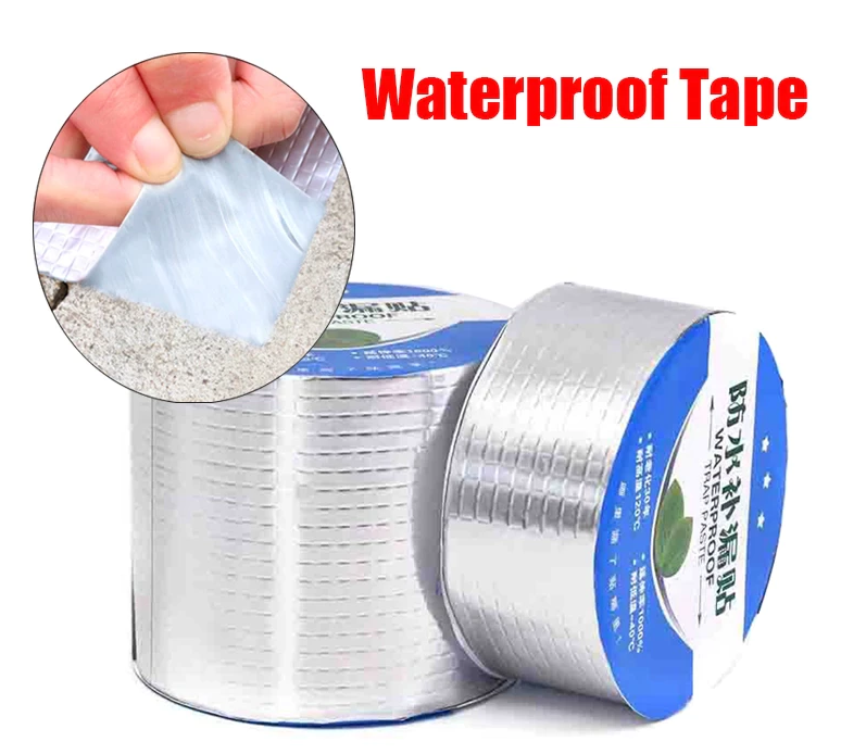 Aluminum Foil Butyl Tape Wall Crack Roof Duct Repair Waterproof ...