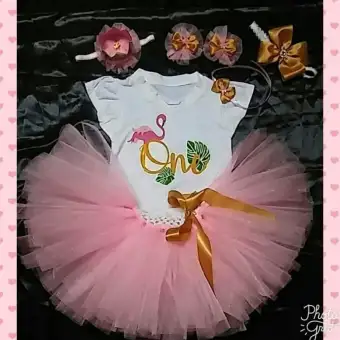 flamingo 1st birthday outfit