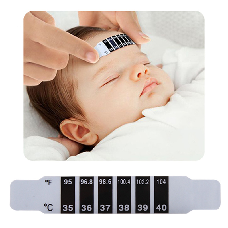 Ready Stock Baby Forehead Thermometer Children LCD Color Changing Body Temperature Body Temperature Sticker