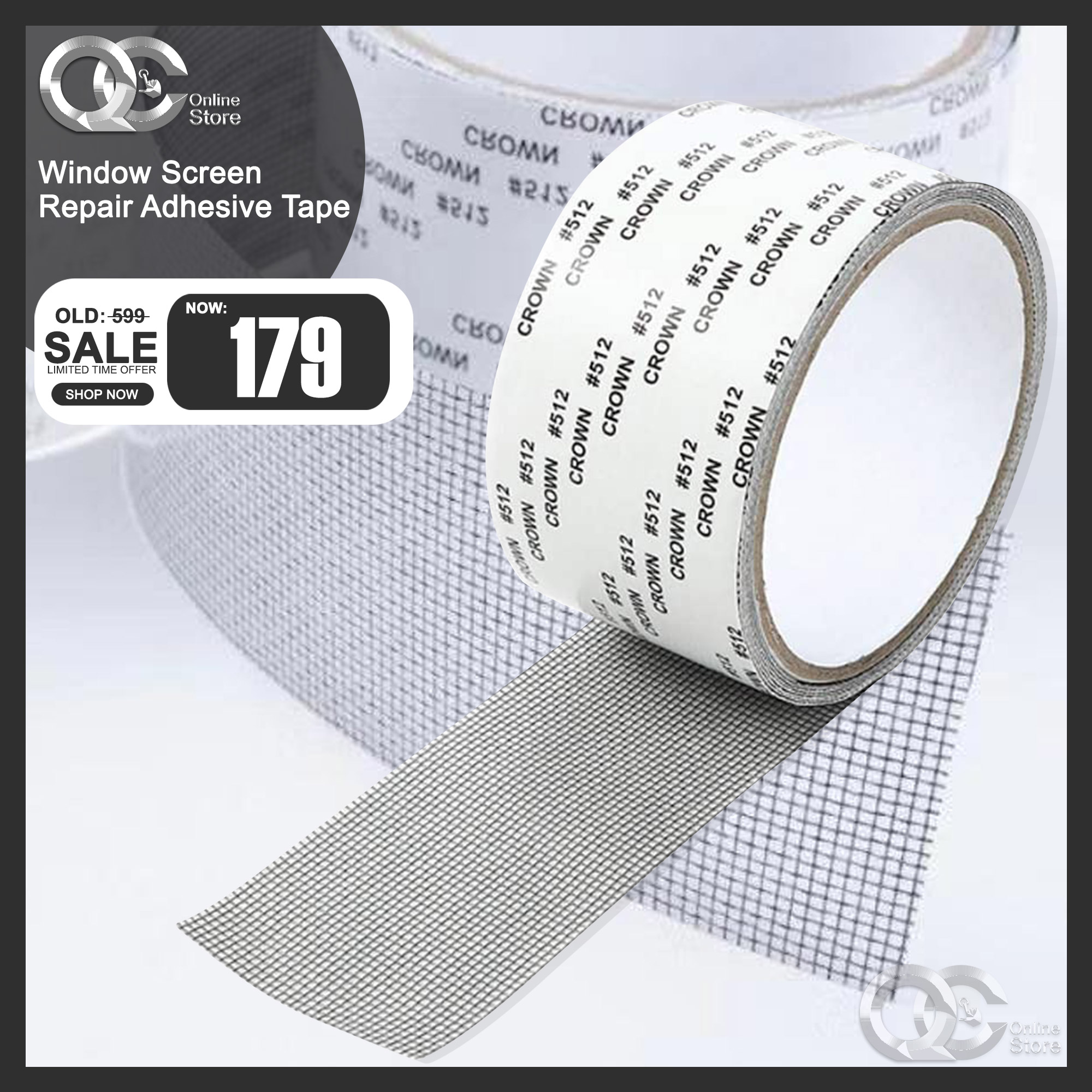 Window Screen Repair Tape Breathable, Window Screen Repair Kit Tape  Fiberglass Repair Kit for Window, Window Screen Repair Allowance, Tape  Fiberglass Repair Kit Window Screen Screen Door (1*Gray)