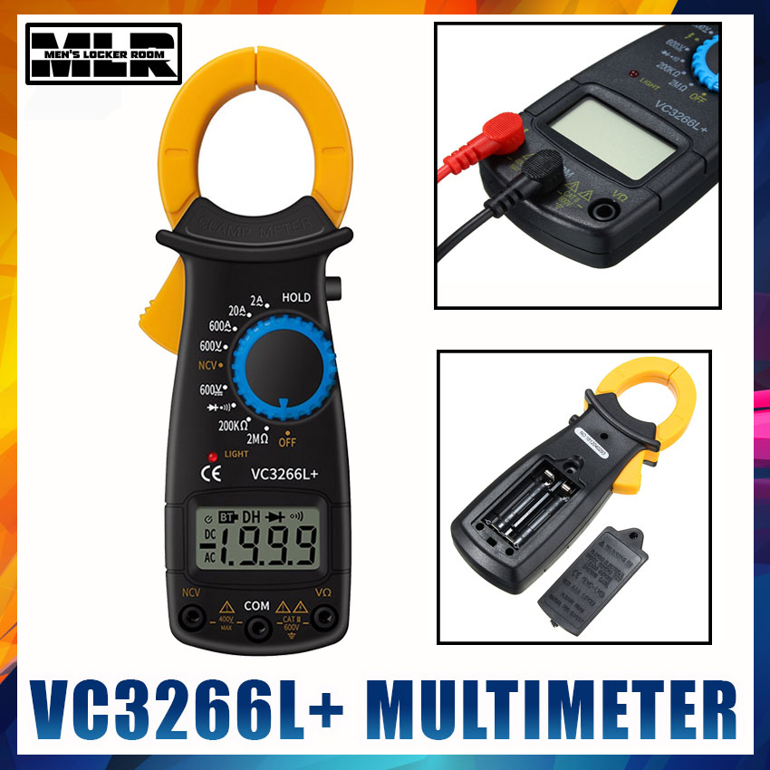 VARIATION) VC3266L+ Mini Multimeter Clamp Digital Display Ammeter