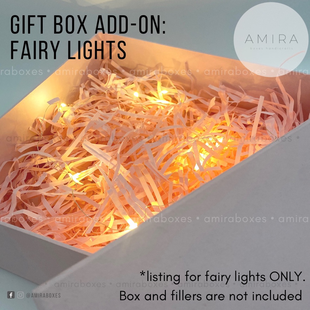 1M fairy lights (Listing for lights ONLY, box and fillers NOT INCLUDED