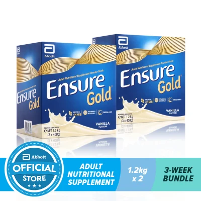 Ensure Gold HMB Vanilla 1.2KG For Adult Nutrition Bundle of 2