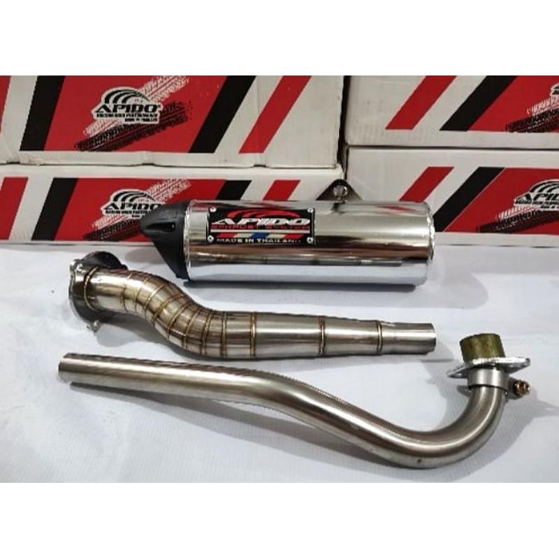 APIDO Exhaust Pipe Xrm 110 Xrm 125 Chrome | Lazada PH