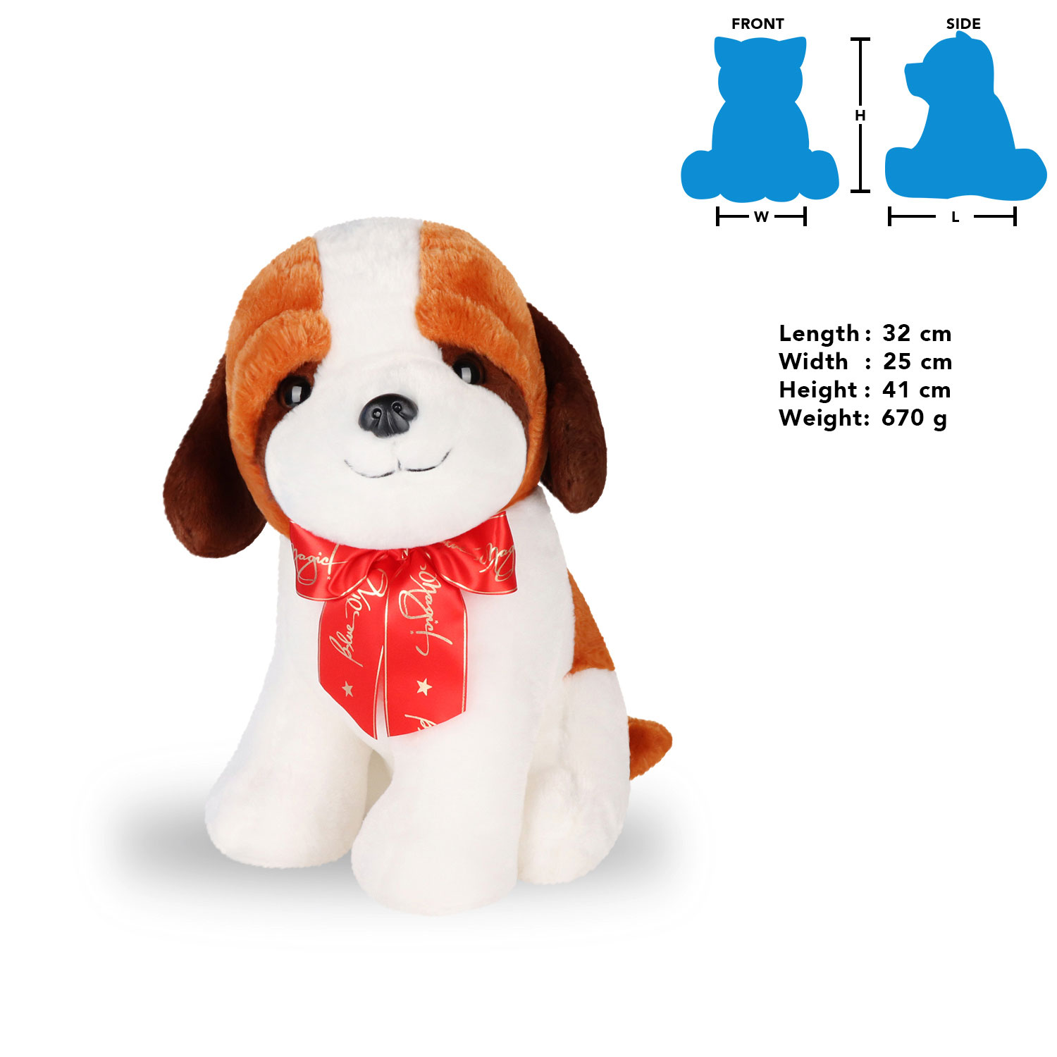 Dog stuffed toy store blue magic