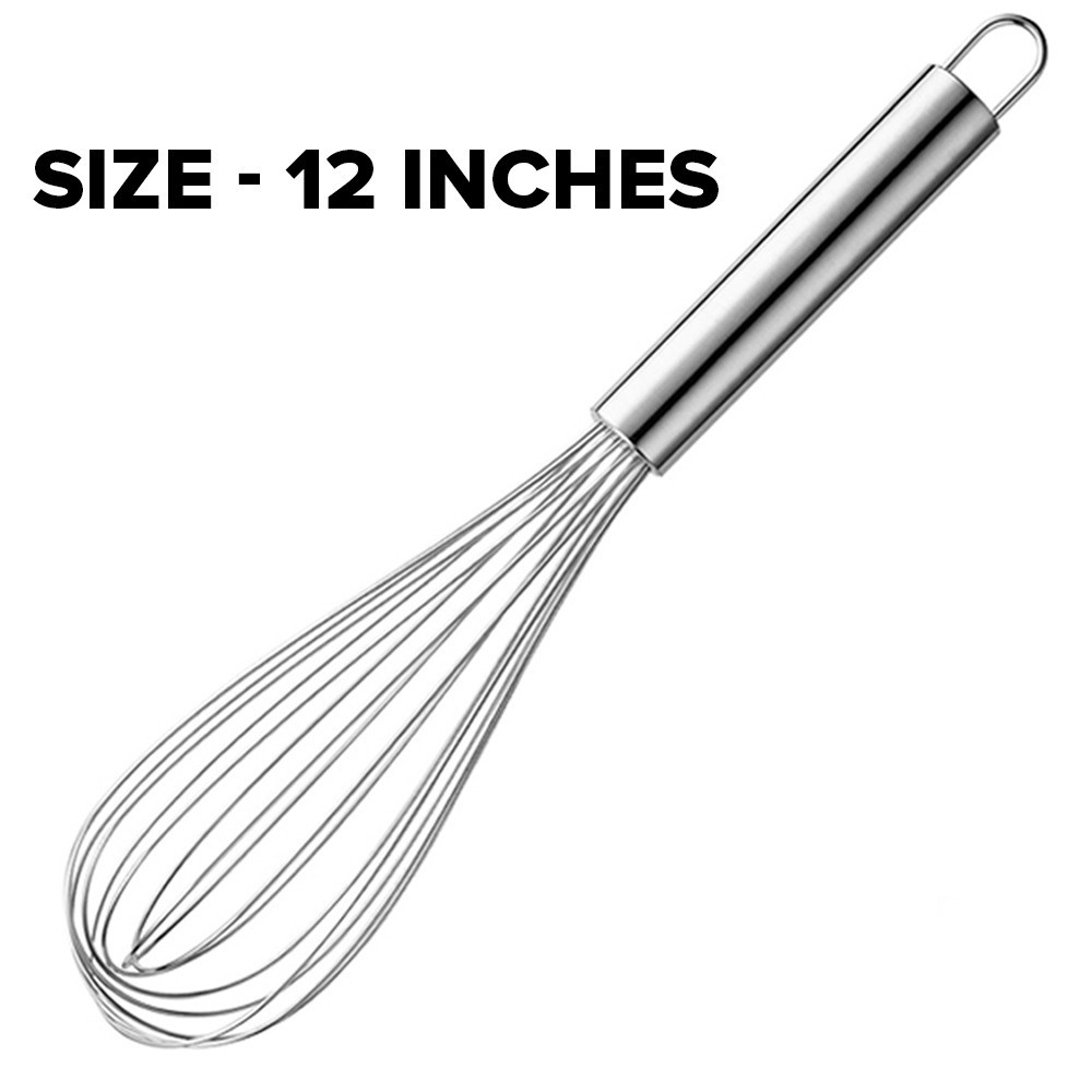 Annil Food Grade Hand Stainless Steel Kitchen Whisk Tools Wire Whisk