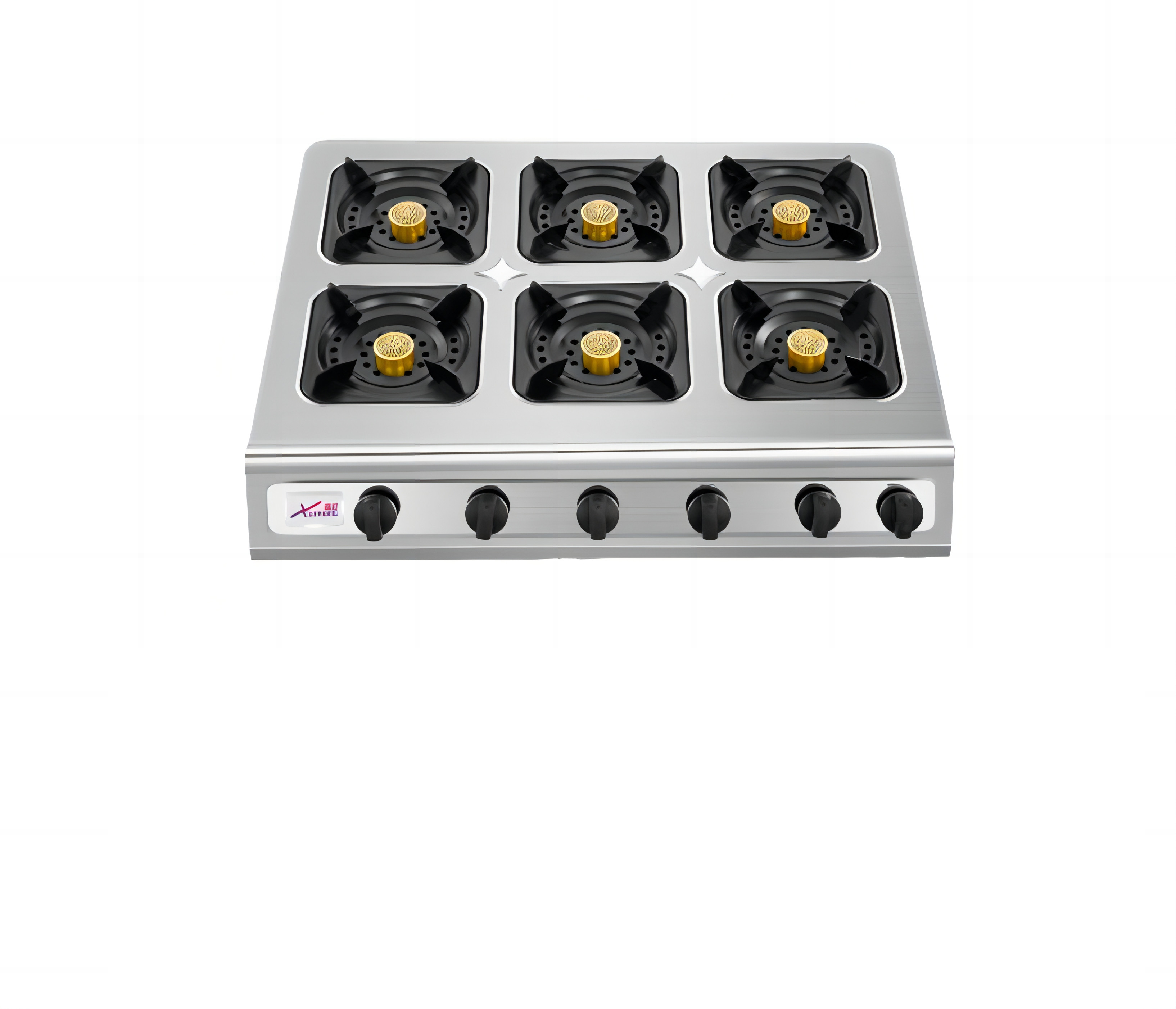 XINHONG Gas Stove 6 Burner Heavy Duty Stove For Restaurant Commercial
