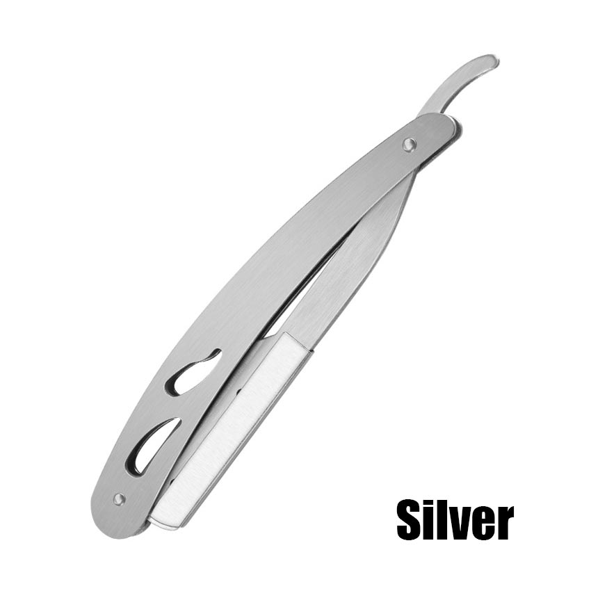 Beard Hair Shaving Stainless Steel Retro Razor 270 Degree Folding black ...