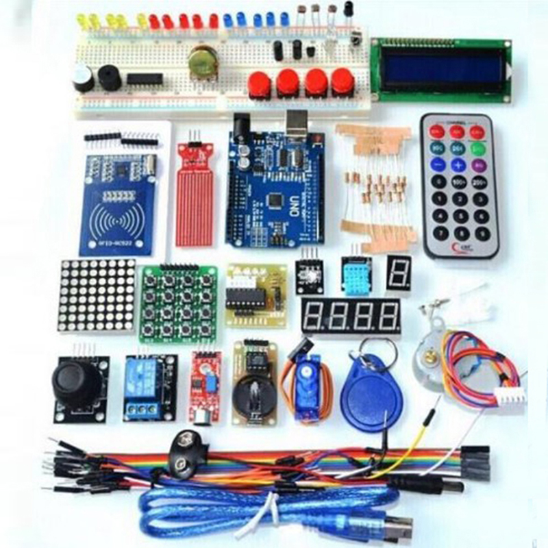 zhaojinsheng Heuv Arduino Uno R3 ชุดการเรียนรู้เวอร์ชั่นอัพเกรด RAID Learning Starter Kit