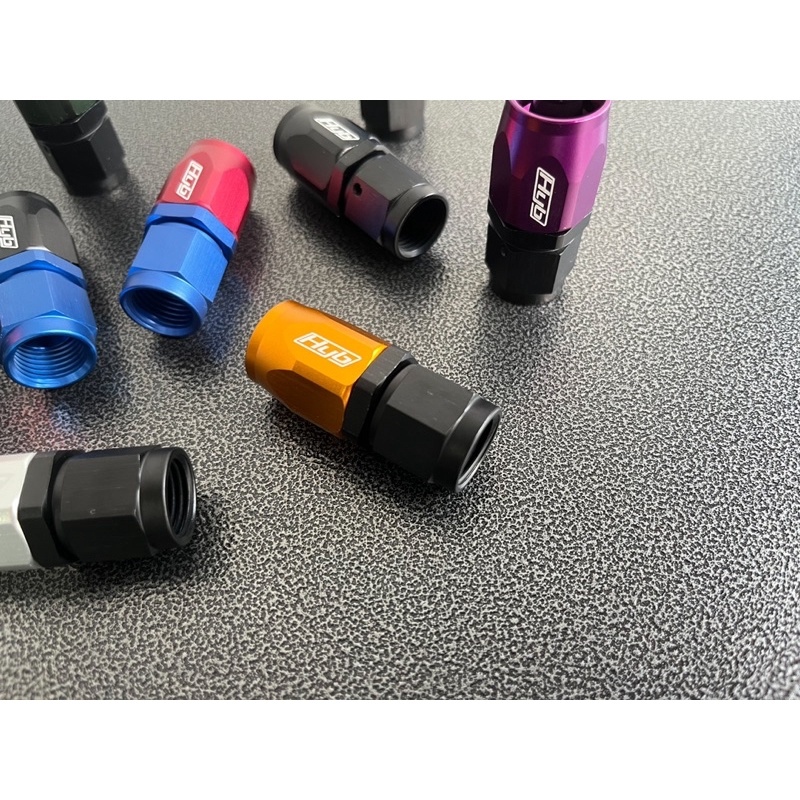 An6 Size Fitting Head Straight Type HYB Oil Hose Connector Braided Vent