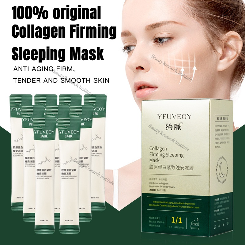 20PCS Collagen Firming Sleeping Mask night Firming Mask Antiwrinkle