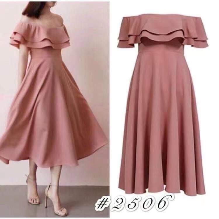 Pastel color semi hot sale formal dress