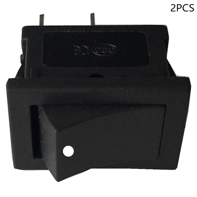 LEI 2PCS 15*21mm SPST 2PIN ON/OFF Boat Rocker Switch 6A Self Reset Boat ...