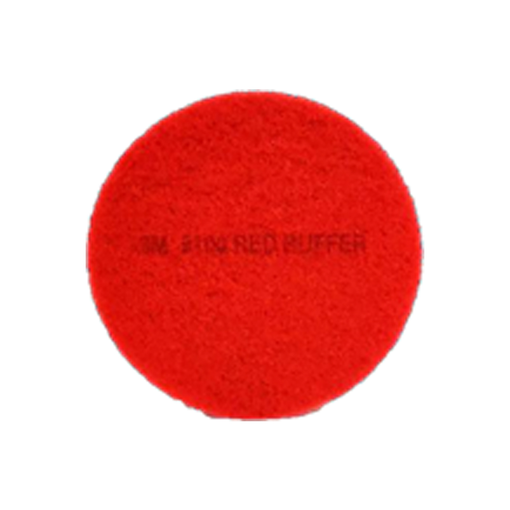 3M Buffing Pad (Red) Cleaning and Buffing Floor Pad Designed For