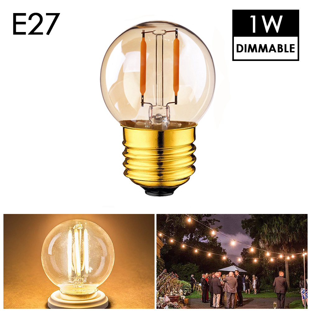LED E27 Filament Bulb Glass Body Filament Light led Bulb light vintage