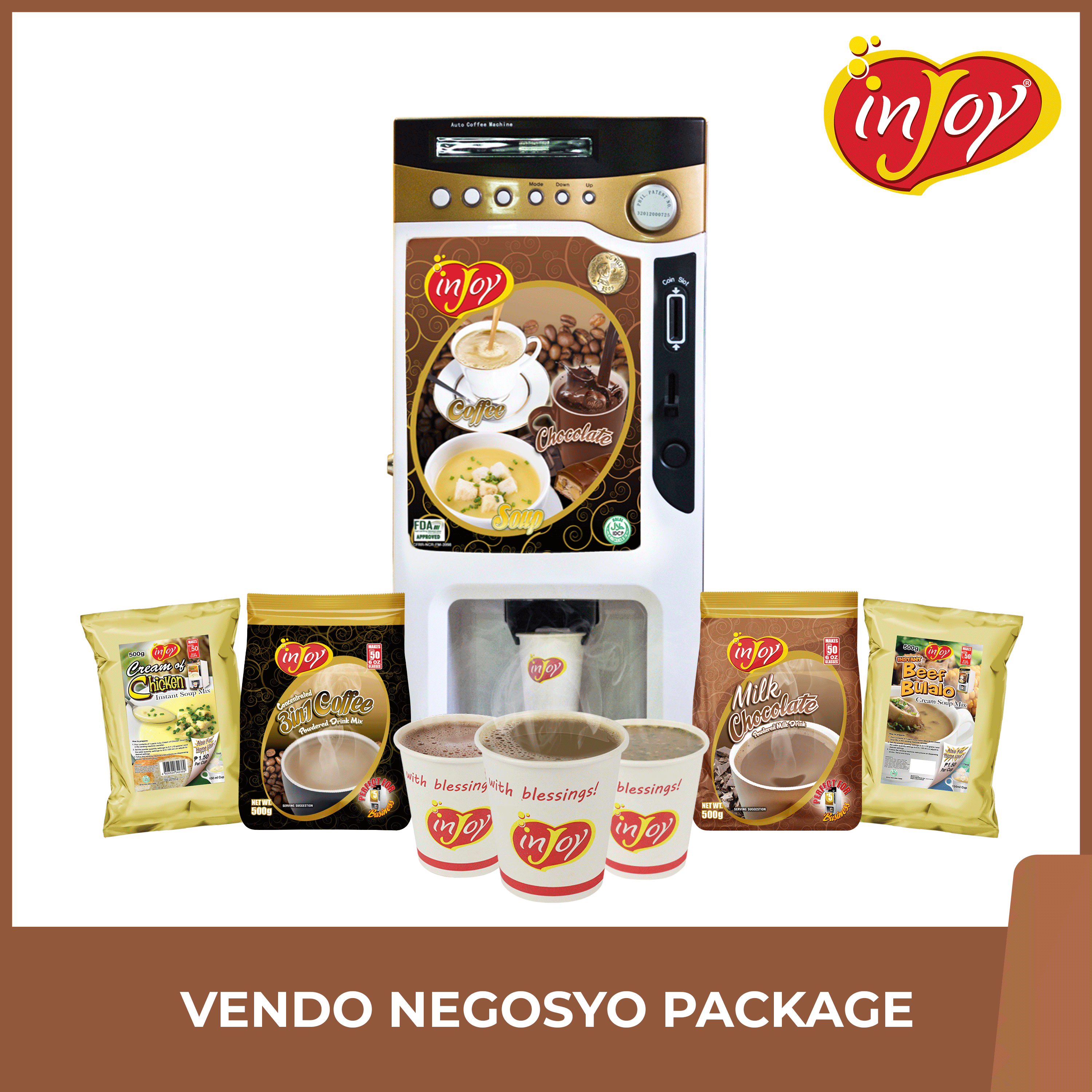 inJoy Coffee Vendo Machine Package Lazada PH