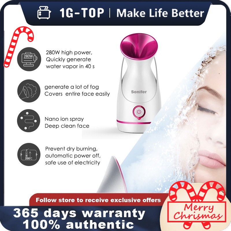 1GTOP facial Steamer Nano Ionic Face Steamer Facial Moisture for Home