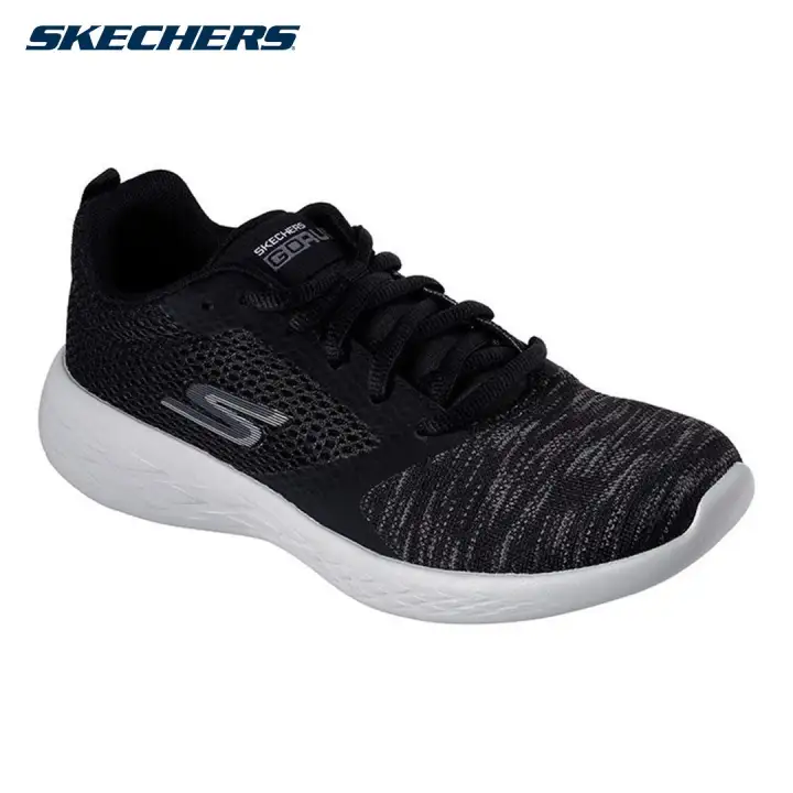 black and gray skechers