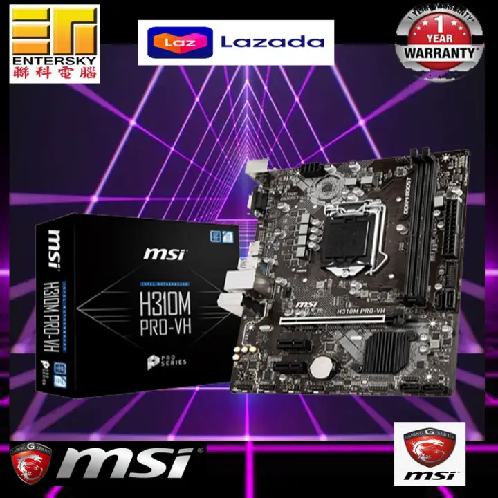 Msi H310m Pro Vh Plus Motherboard Lazada Ph