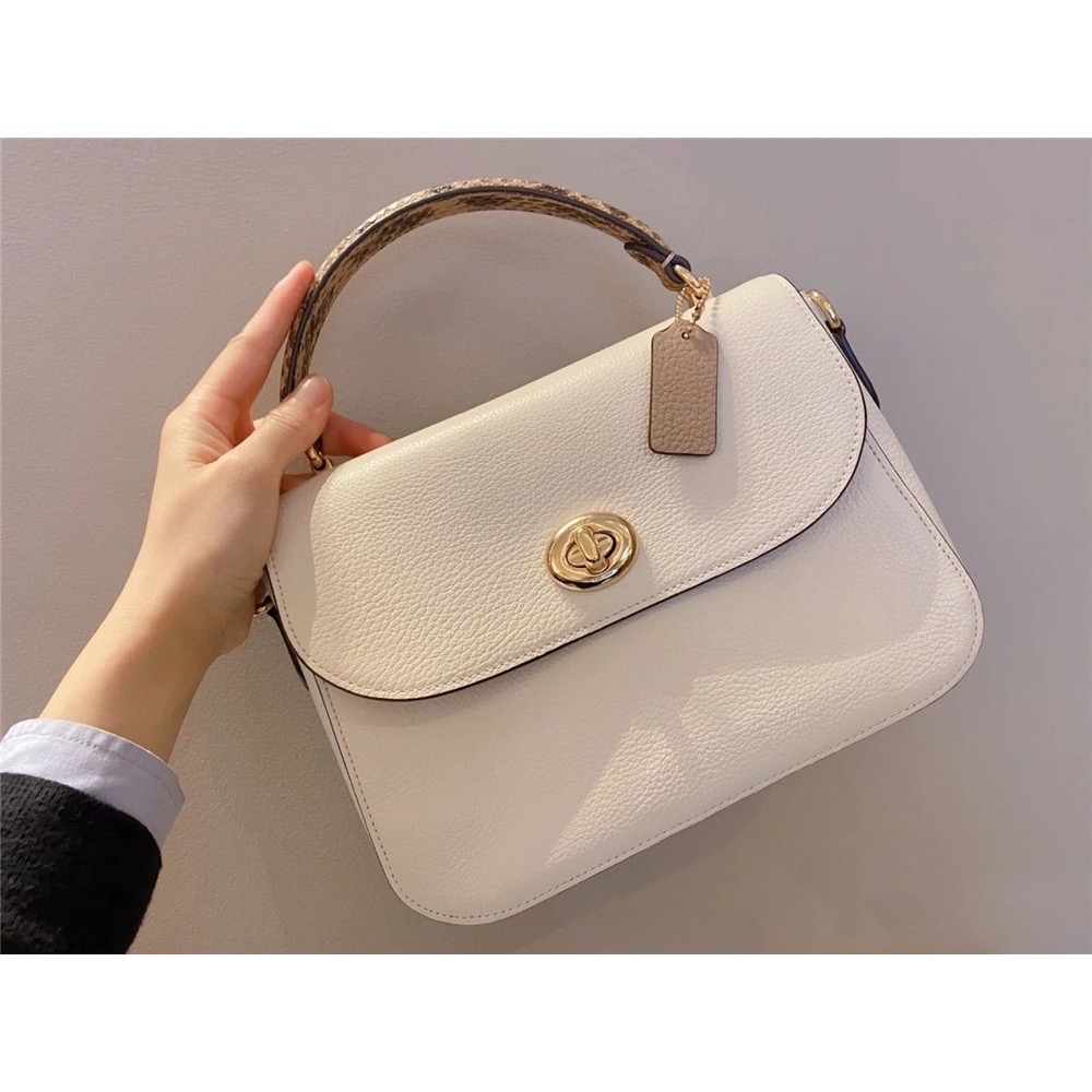 Original Coach Marlie Women's Top Handle Satchel Bag C1560 Chalk