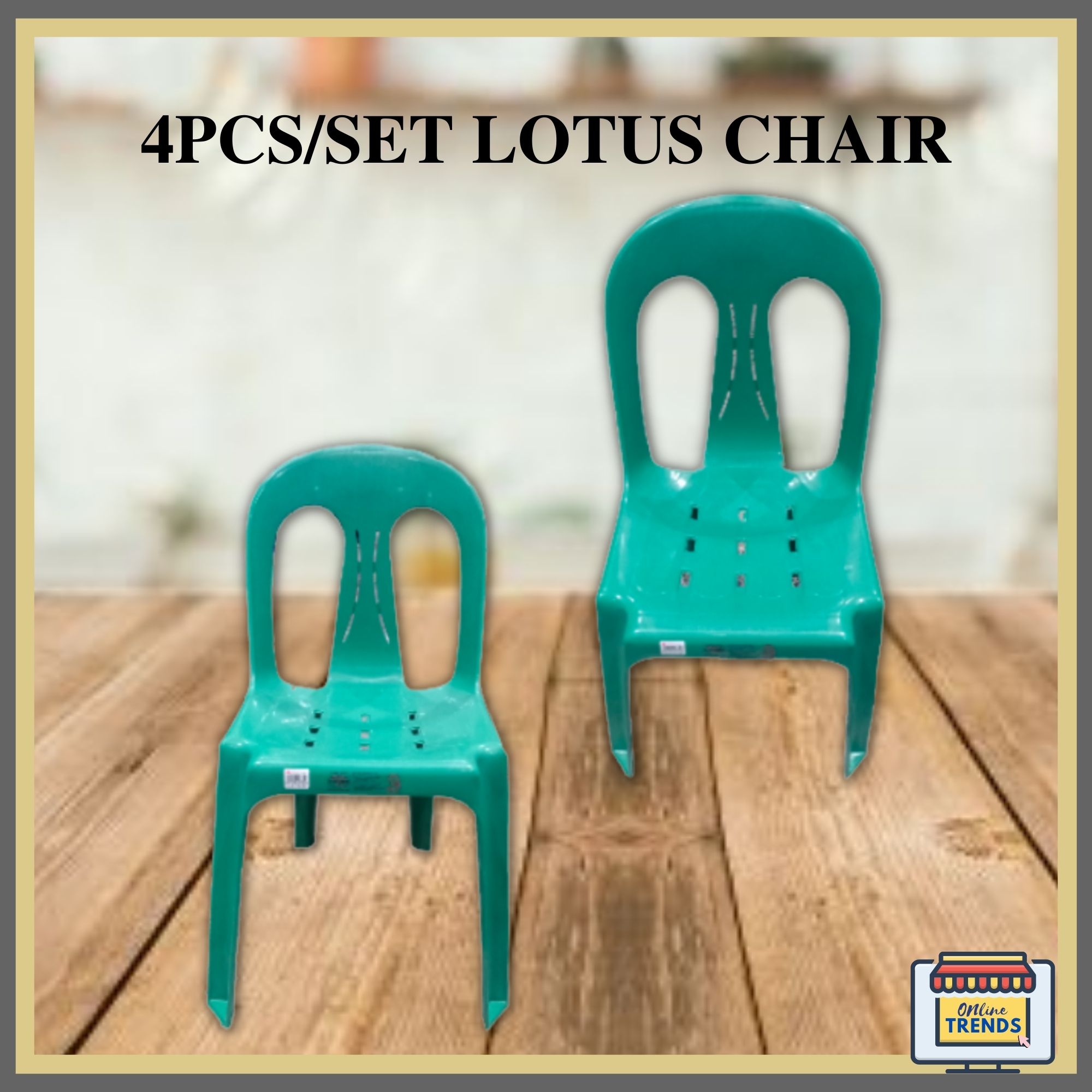 【NEW ITEM】4PCS LOTUS CHAIR / MONOBLOCK CHAIR Lazada PH
