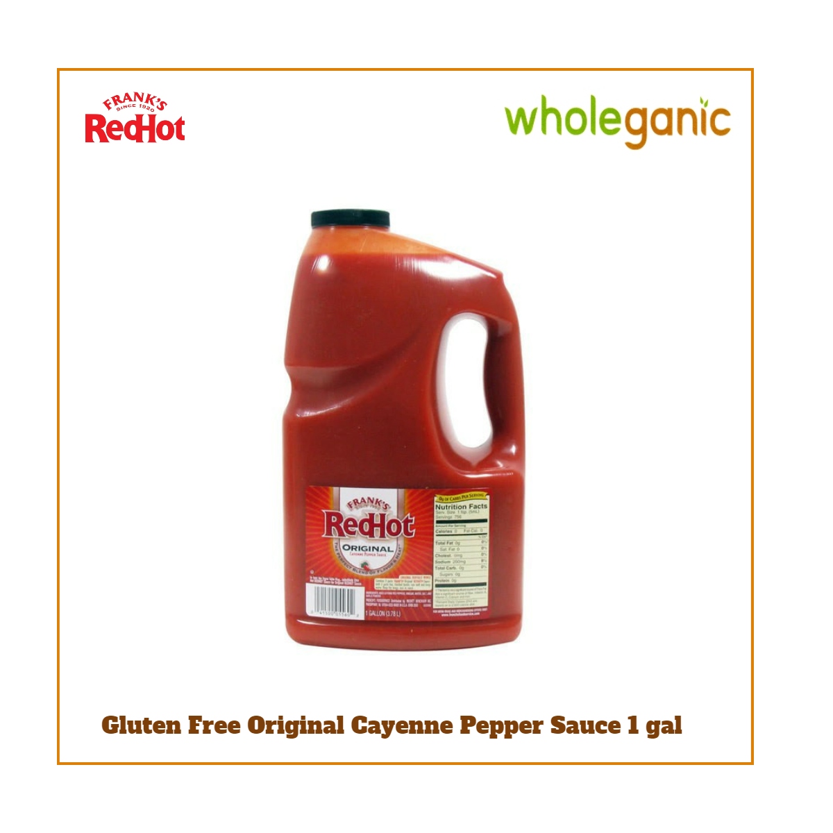 Frank S Redhot Gluten Free Original Cayenne Pepper Sauce 1 Gal Lazada Ph