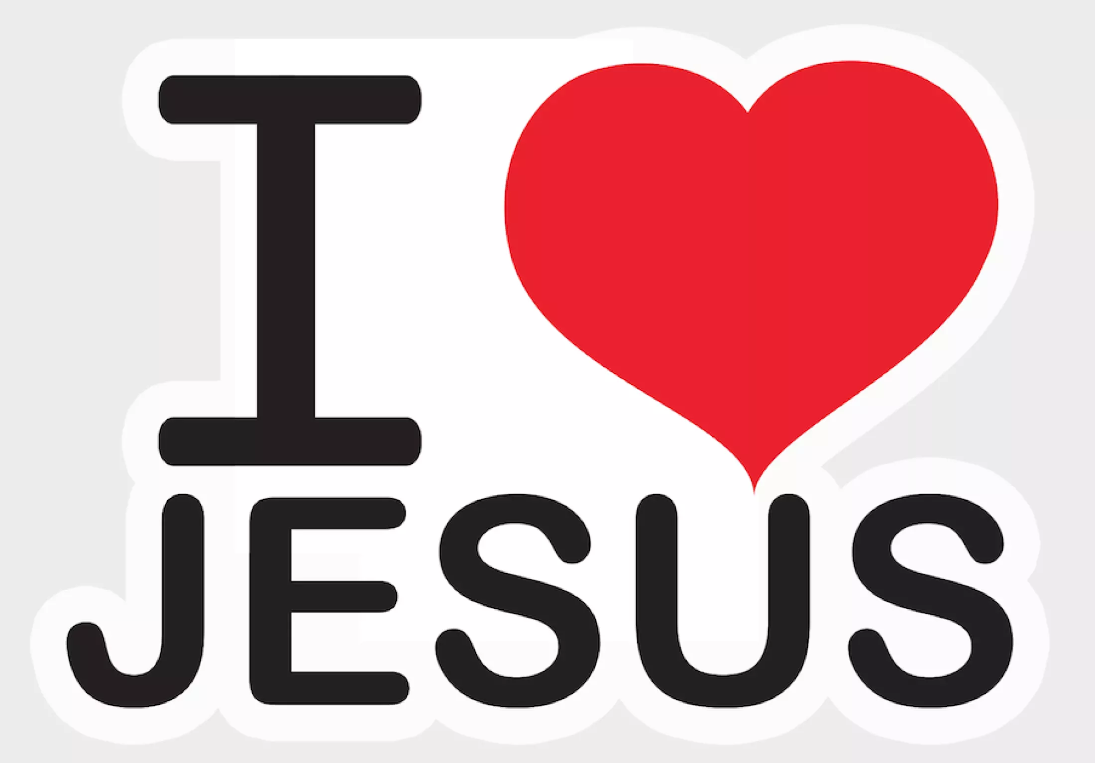 I Love Jesus Sticker Waterproof Vinyl Sticker | Lazada PH