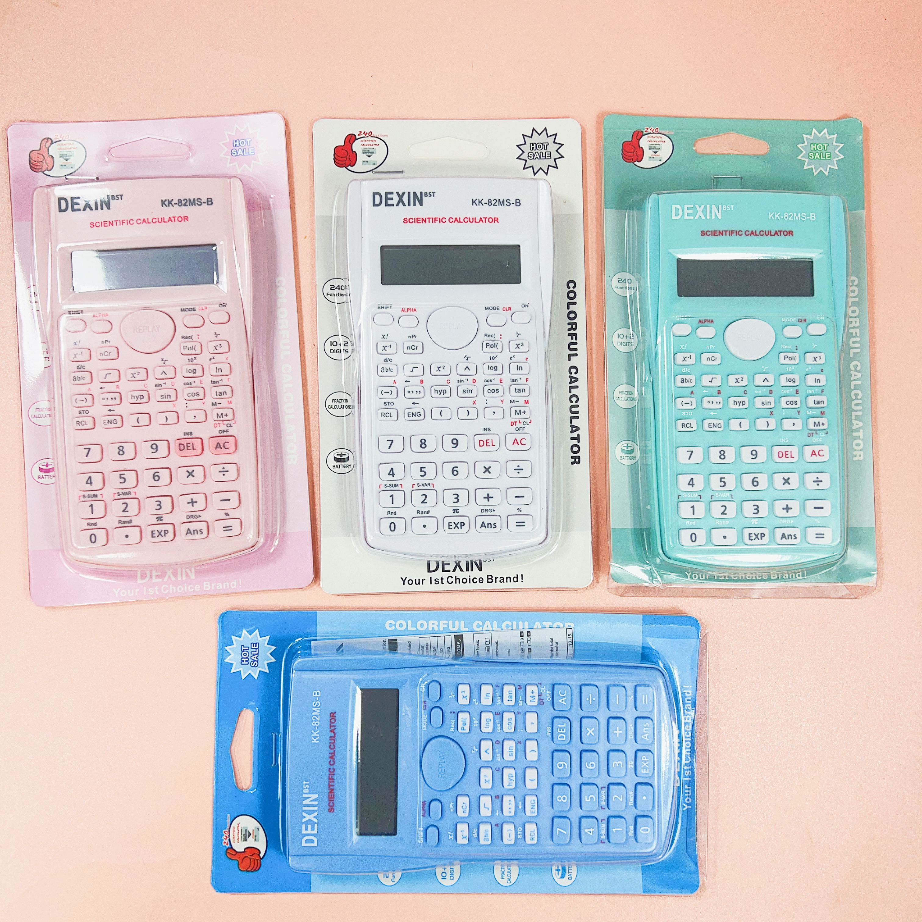 Calculator Pink Expensive Casio Calculator DEXIN KK-82MS-D