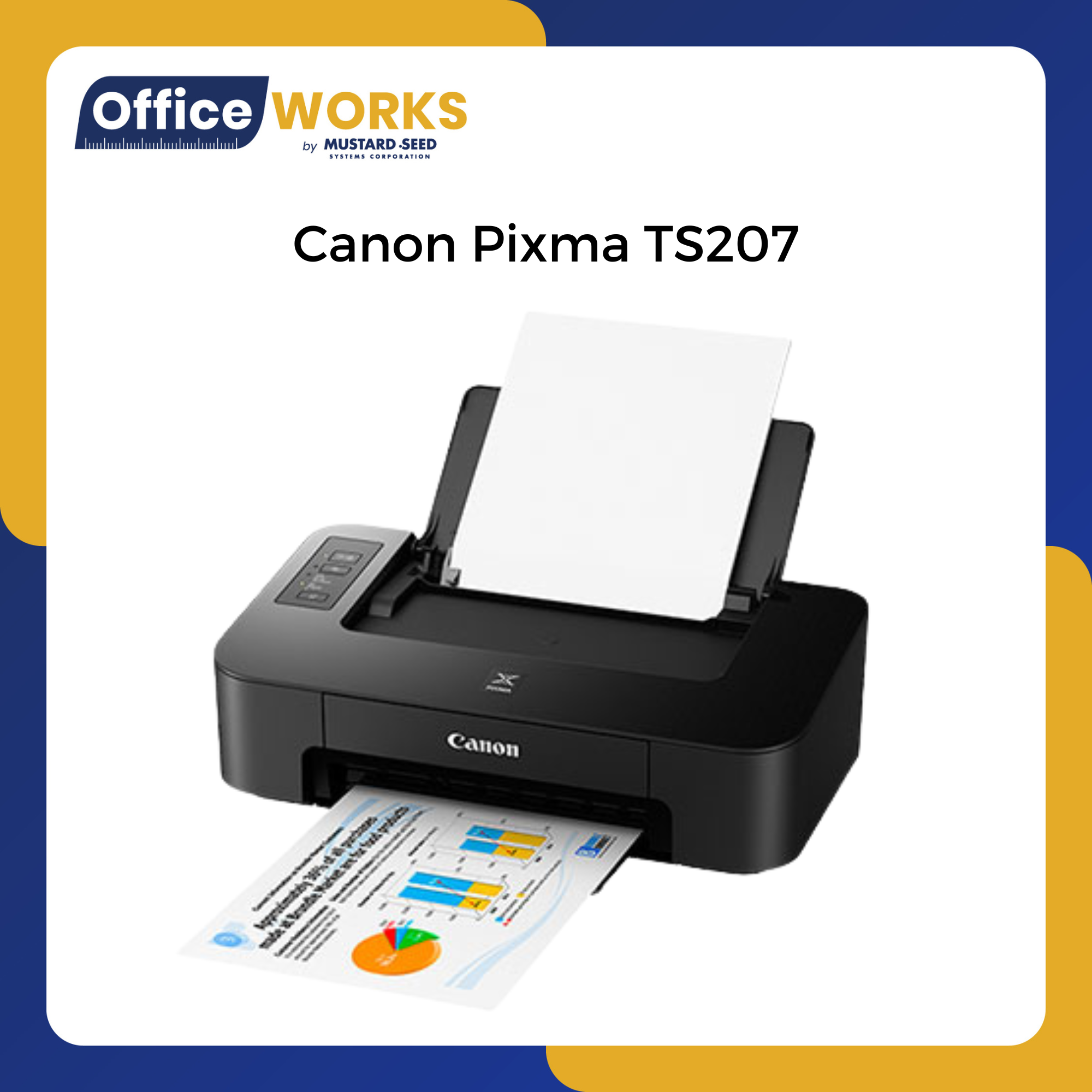 Canon Printer / Pixma TS207 Stylish and Compact Printer with LowCost