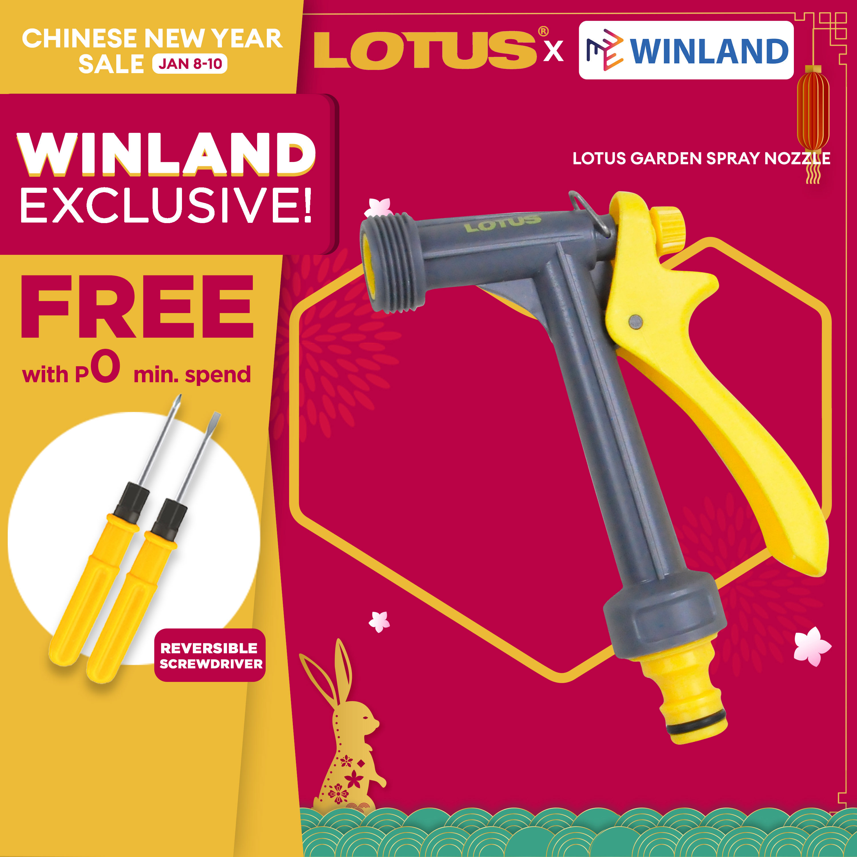 LOTUS by Winland Garden Spray Nozzle Basic Gardening Tools LTGT100SSX *Winland* Lazada PH