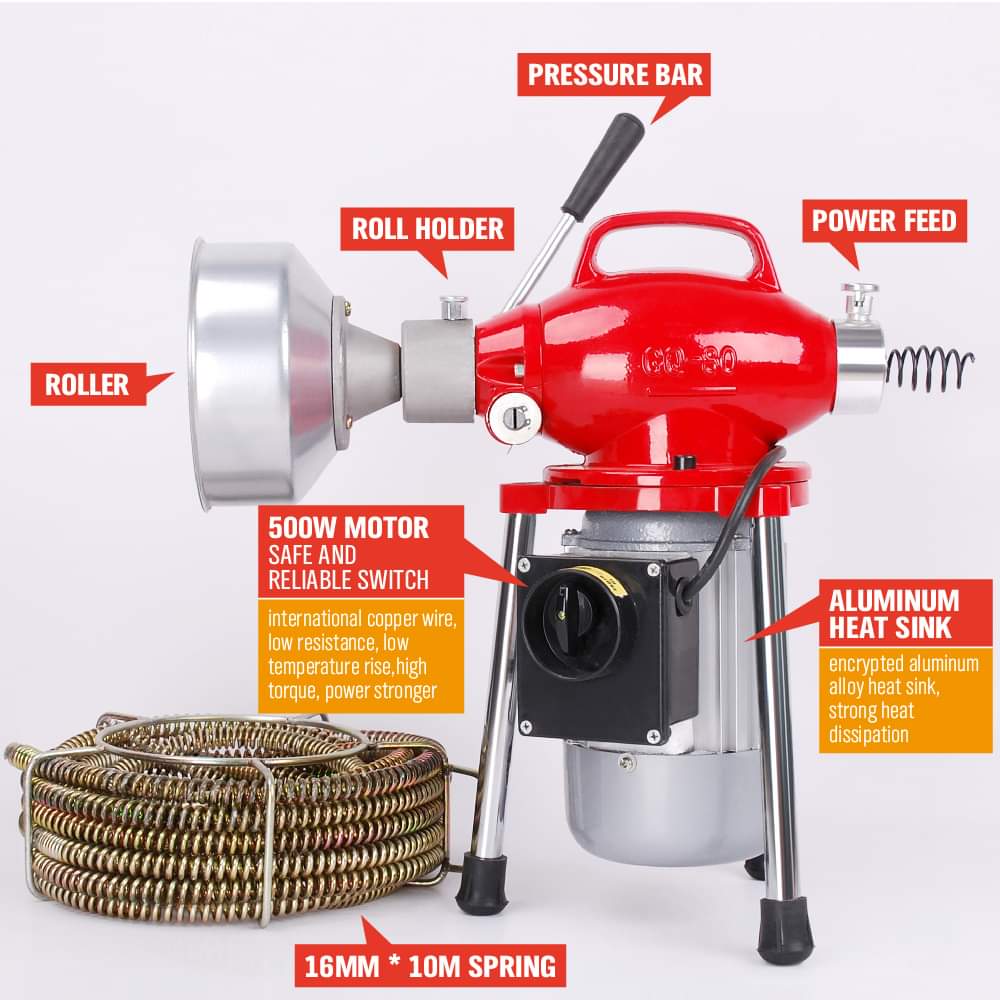 Drainage Clogged Remover Declogging Tools Machine Sink And Drain Pipe