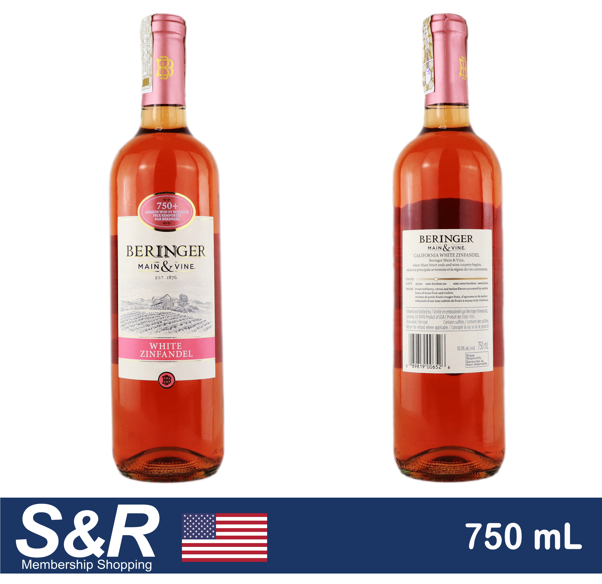 Beringer Main & Vine White Zinfandel Wine 750 mL review and price 08