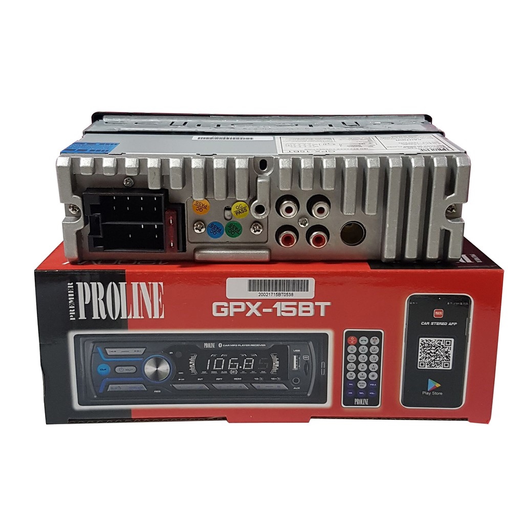 Proline GPX15BT Car Stereo w/ AM/FM Bluetooth USB MP3 Player Lazada PH