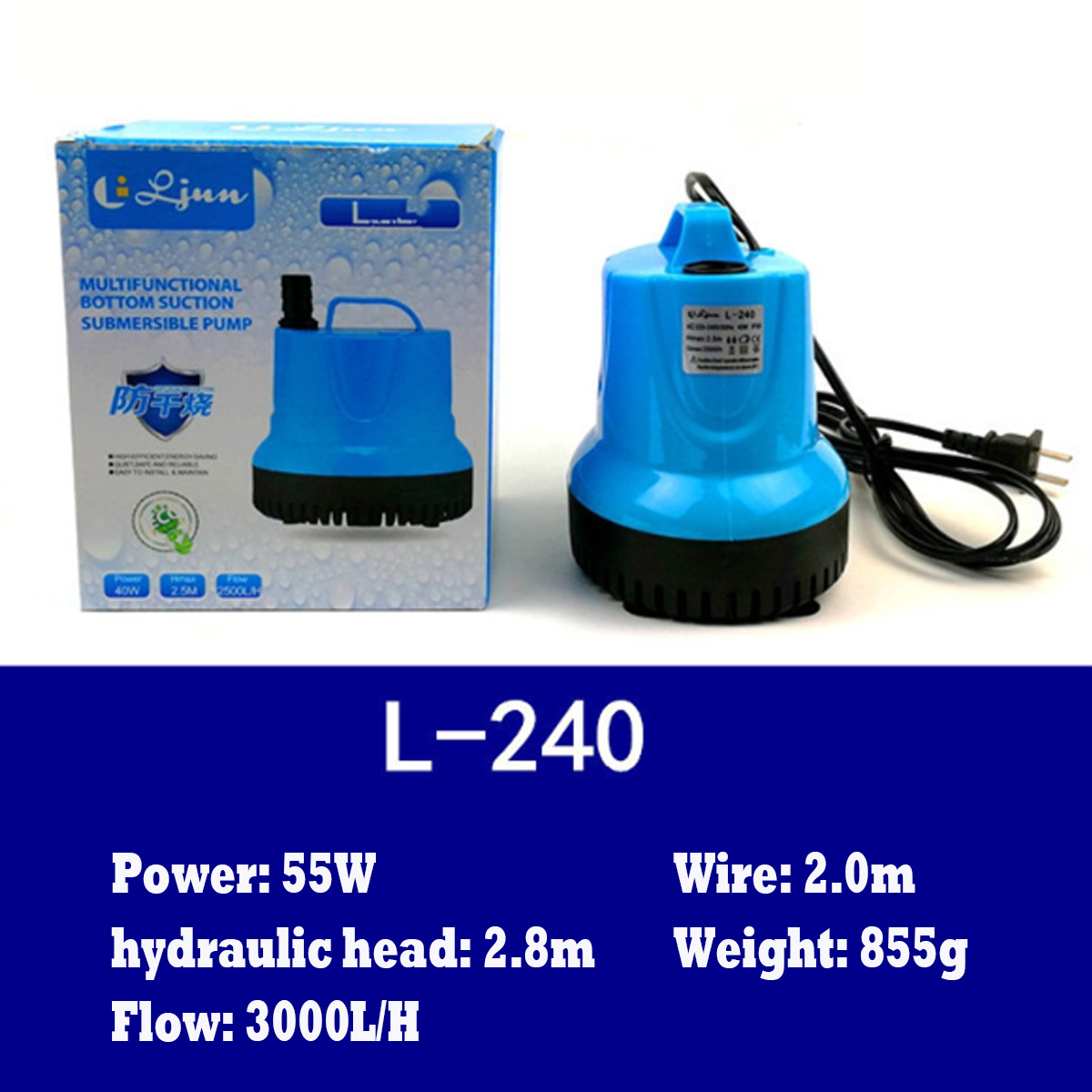 Aquarium Water Pump Water Change Bottom Pump Tank Submersible Pump ...