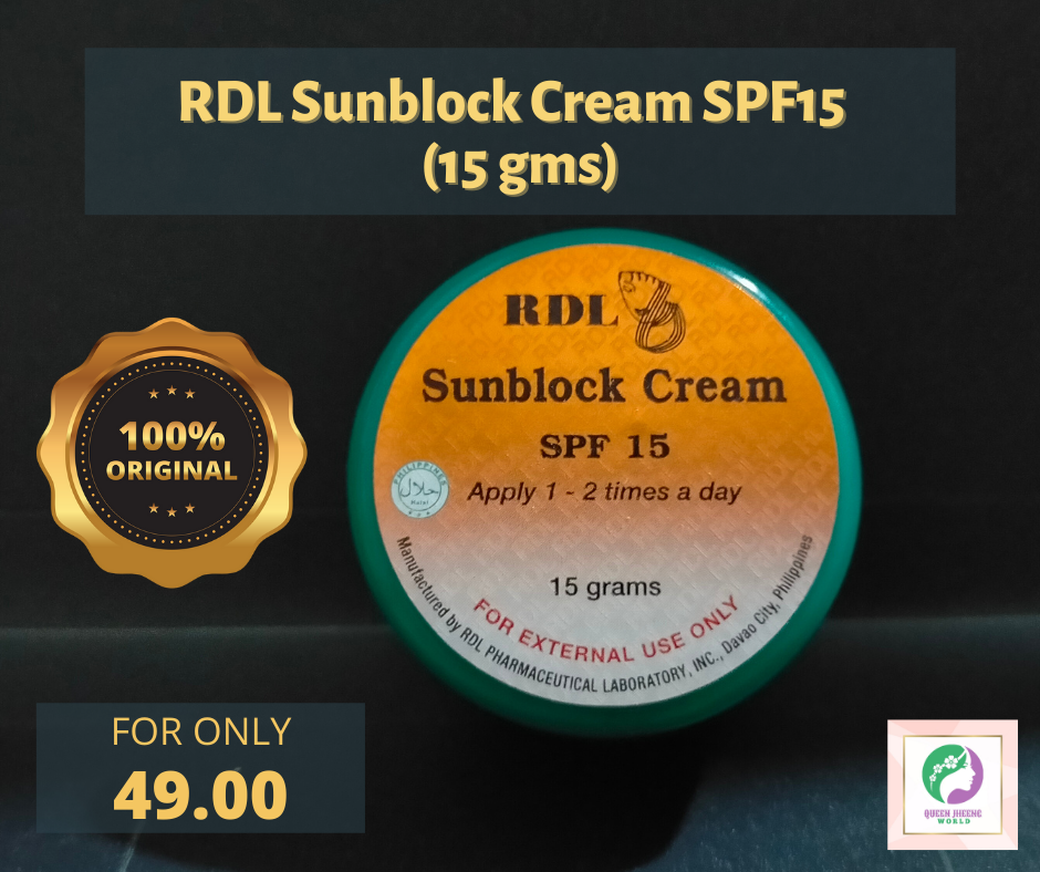 rdl sunblock cream spf 15