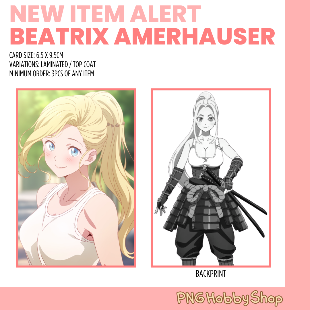 Beatrix Amerhauser Zom 100: Bucket List of the Dead Anime Photocards and  Keychains - PNG Hobby Shop | Lazada PH