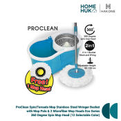 ProClean Stainless Steel Spin Mop Bundle
