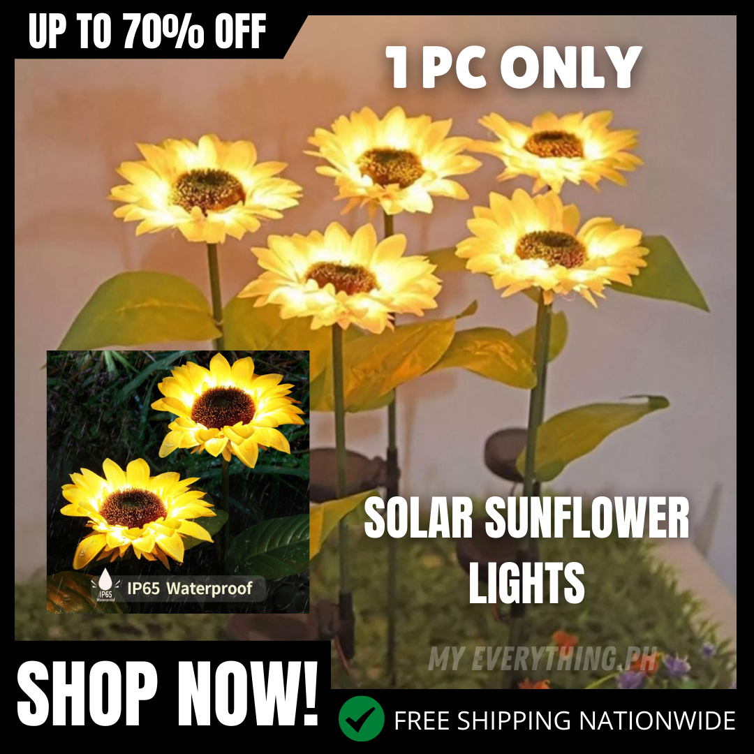 NEW!! Solar Powered Sunflower Led Light [1 PC ONLY ] Great to Decorate