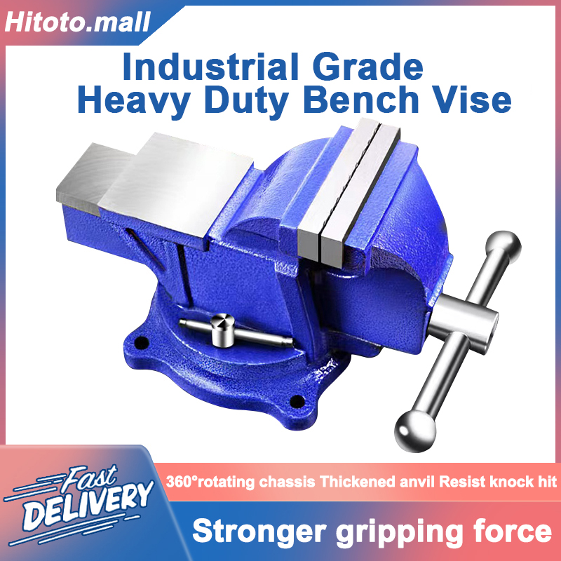 [Special Offer] Bench Vise Original Heavy Duty Steel Swivel Clamp Bench Vise 360° Swivel Base