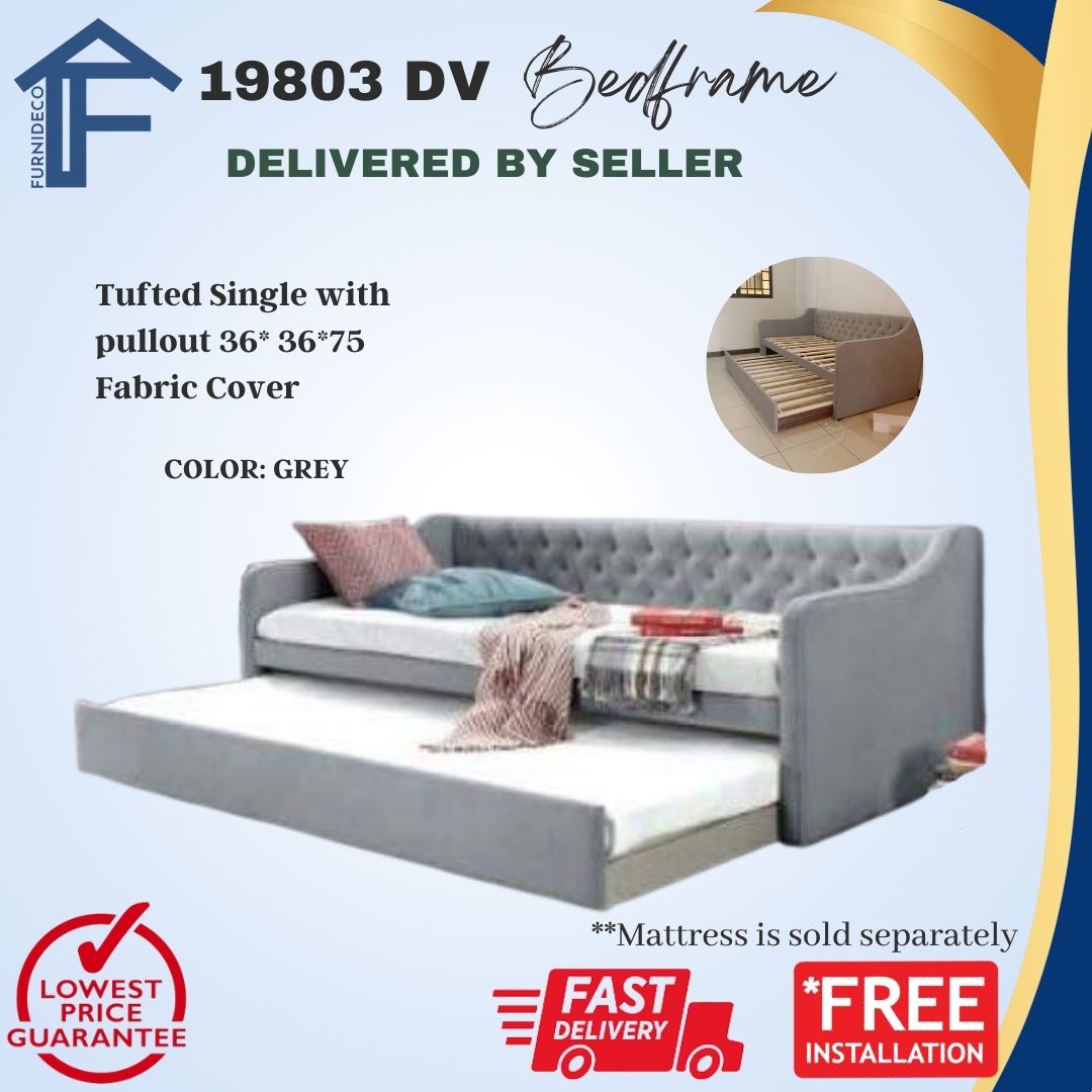 JIT - 19803 SINGLE DAYBED WITH PULLOUT ( FREE ASSEMBLE ) | Lazada PH