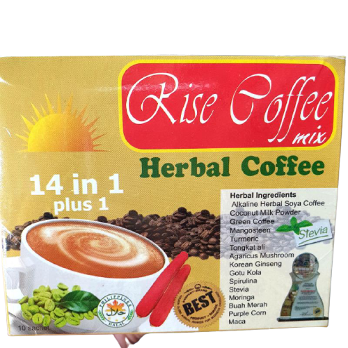 RISE COFFEE MIX, HERBAL COFFEE 14 IN 1 PLUS 1 Lazada PH