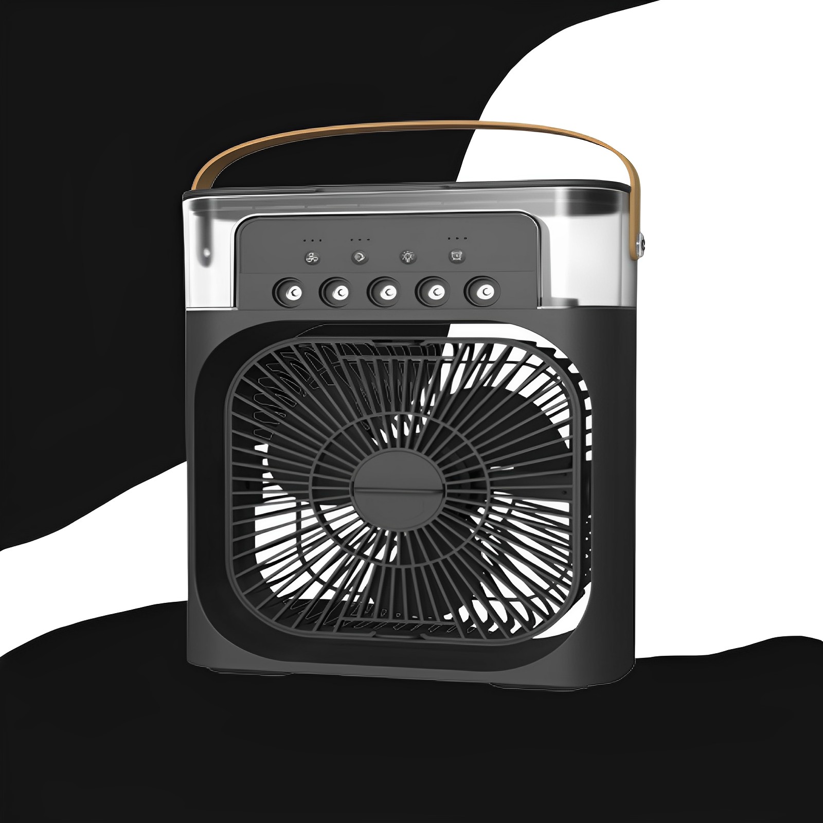 USB 2A Portable Misting Fan 600ml Large Water Tank Desktop Water Spray Mist Fan Multifunction