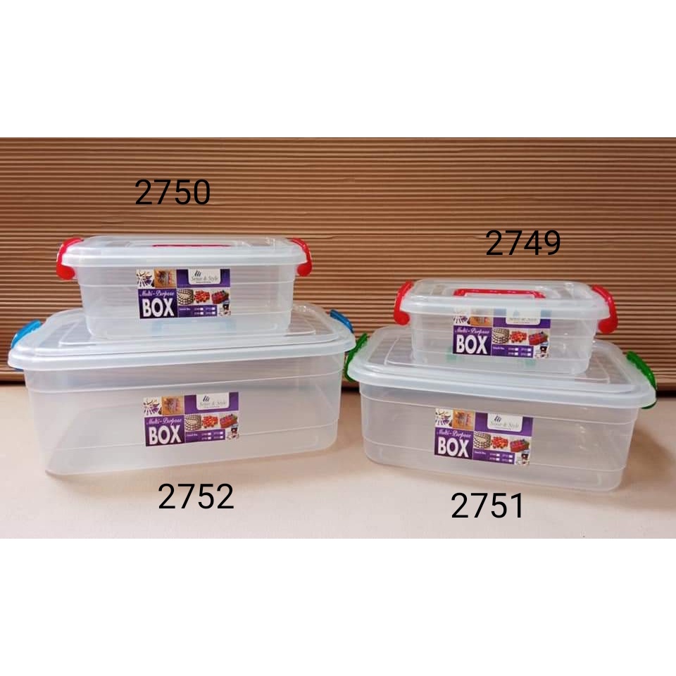Plastic 2749 2750 Multi Purpose Storage Box with Handle/Cosmetic Kit