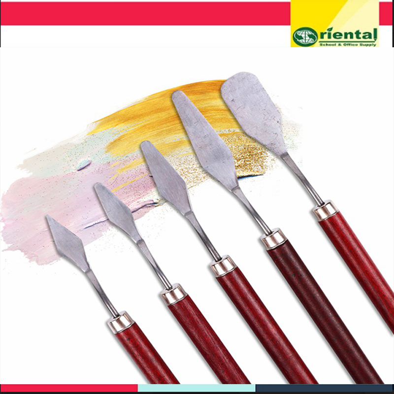 5pcs Artist Paint Palette Knife Painting Kit Stainless Steel Scraper
