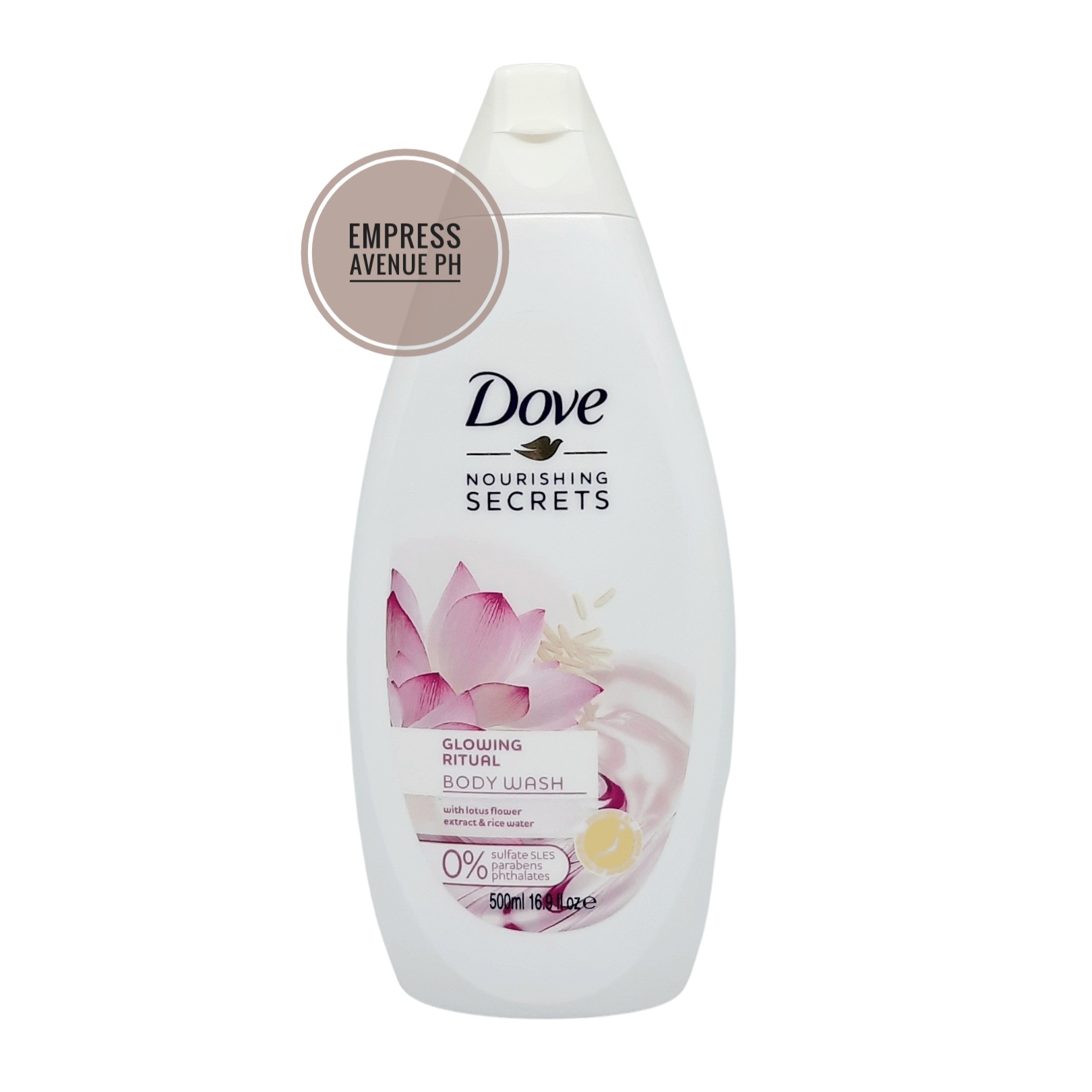 Dove Glowing Ritual Body Wash, Lotus Flower Extract & Rice Water 500ml